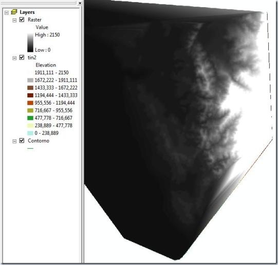 Crear un TIN en ArcGis con 3D Analyst Agua y SIG